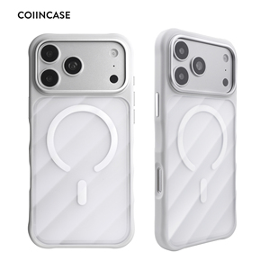 Fundas Magnéticas Transparentes Blancas de TPU y PC para iPhone 17 Pro Max, Acabado Mate, Antigolpes, Sensación de Piel - Product Image 1