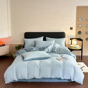 Ensemble de housse de <span class=keywords><strong>couette</strong></span> en coton de qualité supérieure, trois couches, jacquard, quatre pièces, vente en gros - Product Image 2