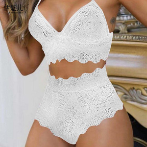Plus Size Lace Bra Set for Women, Backless Tank Top, Sexy Panties and Bra - Product Image 4