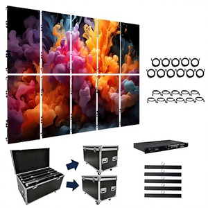 Panel de Video LED Portátil P2.9 P3.9 P4.8, Pantalla LED Gigante para Alquiler, Fondo de Escenario Interior para Conciertos y Eventos - Product Image 1