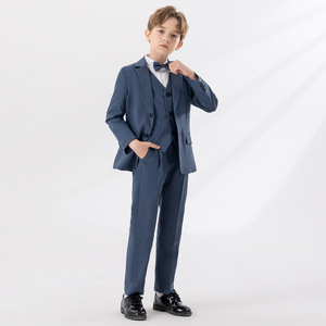 Robe de costume pour enfants automne et hiver version coréenne d'un beau costume de chœur d'hébergement de classe de garçon de couleur unie - Product Image 3