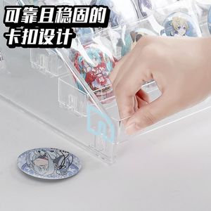 Transparent Multi Layer Badge Display Stand Desktop Storage Rack For Collectible Pins And Cards 7 Tier Organizing Holder Modern - Product Image 2