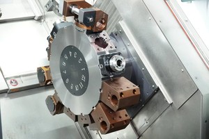 Điện đầu CNC lathe12 vị trí servo tháp pháo 45 độ nghiêng giường CNC kim loại tornio CNC gia công máy tiện - Product Image 5