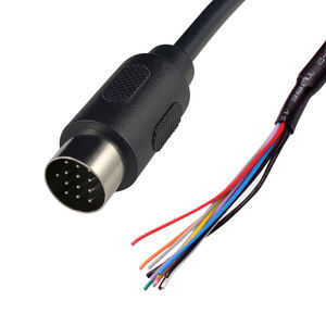 سلك مشمع ذكر مخصص بأطراف مفتوحة يُثبت به <span class=keywords><strong>13</strong></span> دبوس يتم توصيله بالواي فاي بكابل فيديو يتم توصيله بالواي فاي بعدد <span class=keywords><strong>13</strong></span> دبوس - Product Image 2