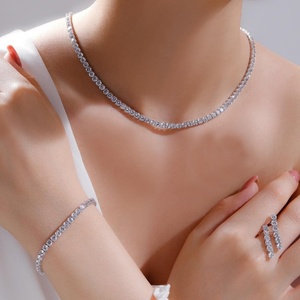 Chaîne Tennis Hip Hop en Argent S925 en Gros, 2mm à 6.5mm, Collier en Moissanite VVS Haute Transparence pour Hommes et Femmes, Style Cubain - Product Image 4