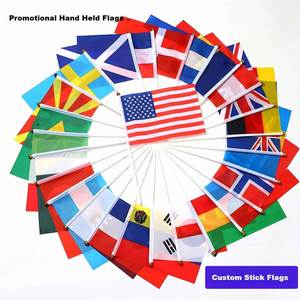 Drapeaux à main rectangulaires imprimés personnalisés pour les événements sportifs et les promotions - Product Image 2