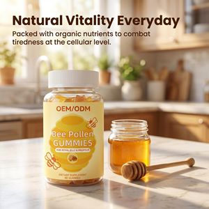 Gummies au pollen d'abeille Meelefu, compléments naturels avec gelée royale et <span class=keywords><strong>propolis</strong></span> pour l'immunité et les soins de la peau - Product Image 1