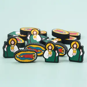 Groothandel Jesus Losse Siliconen Focale Kralen Religieuze Afdeling Mary Voor Diy Sieraden Accessoires Spot Siliconen Kralen