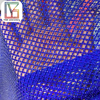 Pierres de cristal de luxe maille de mariée tissu de dentelle élastique couleurs de haute qualité tissu de dentelle de strass étincelant pour robe de soirée