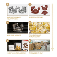 Trophée Modèle Plateforme Pétrolière Personnalisé en Métal Plaqué Or avec Plaque Gravée – Design Moderne, Cadeau d'Affaires