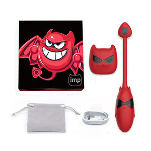 กล่องแบบกำหนดเองฟรี - เครื่องสั่นแบบรีโมทคอนโทรล ไข่สั่นสำหรับผู้หญิง น่ารัก ปีศาจน้อย ซิลิโคนเจล ของเล่นอีโรติก เครื่องนวดสั่น - Product Image 6