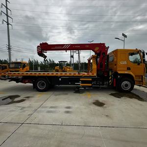 شاحنة سحب دونغفنغ ليوتشي 4×2 بحالة جديدة، رافعة 7-8-10 طن، شاحنة إنقاذ بسطح مسطح، ديزل، ناقل حركة يدوي - Product Image 2