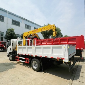 Grue <span class=keywords><strong>à</strong></span> flèche articulée Isuzu de 3 tonnes, grue hydraulique montée sur <span class=keywords><strong>camion</strong></span> plateau Isuzu, <span class=keywords><strong>à</strong></span> <span class=keywords><strong>vendre</strong></span> - Product Image 4