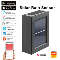 ZB-SRD-2 Rilevatore di Pioggia Intelligente Tuya Zigbee a Energia Solare con Allarme in Tempo Reale IP65 Impermeabile per Giardino e Esterni
