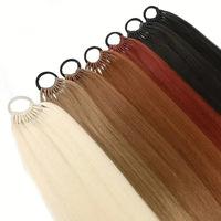 Perruque queue de cheval tressée, cordon élastique extensible, cheveux longs et raides, style hip-hop, fibre synthétique haute température, 150g