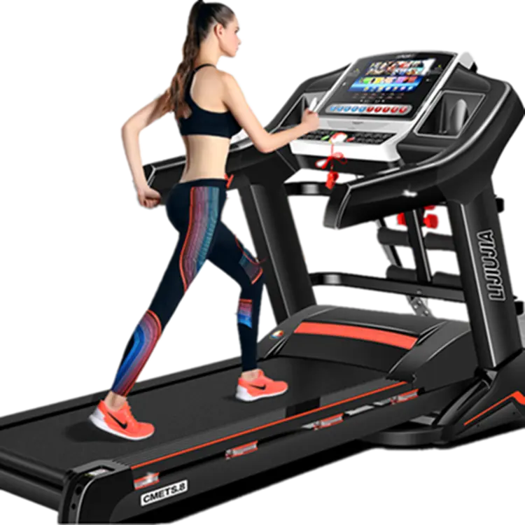 lijiujia electric folding 3hp sport gym equipment luxury training body strong semi commercial treadmill