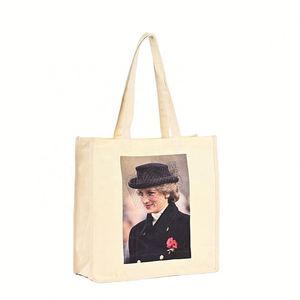 Bolsas de Lona Extra Grandes para Estudiantes, con Logotipo Personalizado Impreso, Reutilizables, con Asa Larga para el Hombro, Patrón Geométrico, para Uso Diario y Compras - Product Image 1