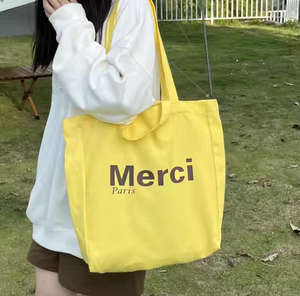 กระเป๋าผ้าแคนวาสหนา 12 ออนซ์ พิมพ์ลาย Babbie สีชมพู แบบกำหนดเอง เป็นมิตรกับสิ่งแวดล้อม เหมาะสำหรับงานปาร์ตี้ ช้อปปิ้ง ของชำ หรือไปเที่ยวชายหาด ความจุเยอะ - Product Image 3