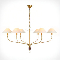 Lustre de style luxueux à hauteur réglable, luminaire suspendu au plafond pour l'intérieur, salon, hall d'hôtel