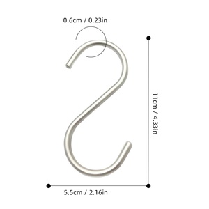 Ganchos Domésticos de Alta Calidad <span class=keywords><strong>en</strong></span> Forma de <span class=keywords><strong>S</strong></span>, <span class=keywords><strong>Gancho</strong></span> de Aleación de Aluminio, Pinzas Metálicas para Colgar Ropa, <span class=keywords><strong>Gancho</strong></span> para Armario de Cocina, al por Mayor - Product Image 2
