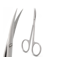 Ciseaux à cuticules et ongles de manucure en acier inoxydable de couleur personnalisée Ciseaux à ressort incurvés Outil de beauté à pointe de lame tranchante Logo personnalisé