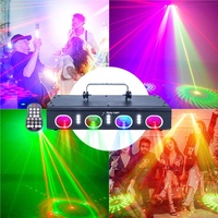Nouvelle mini lampe de scène disco laser, étanche IP65, avec commande vocale et télécommande, pour ambiance de fête dansante