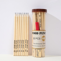 Crayon standard en bois naturel hb, 30 pièces, prix de gros