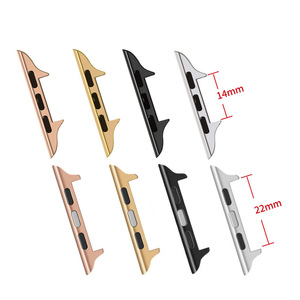 Conector Metálico <span class=keywords><strong>de</strong></span> <span class=keywords><strong>Última</strong></span> Generación <span class=keywords><strong>de</strong></span> 14mm 16mm 18mm 20mm 22mm para <span class=keywords><strong>Apple</strong></span> <span class=keywords><strong>Watch</strong></span> 41mm 40mm 38mm, Adaptador <span class=keywords><strong>de</strong></span> Acero Inoxidable para iWatch - Product Image 3