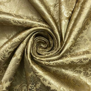 Rollo de Tela Jacquard Brocada Dorada Metálica Premium al por Mayor para Vestidos de Lujo y Trajes de Boda, Uso Decorativo - Product Image 2