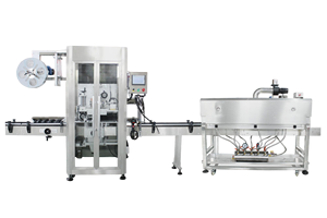 Machine d'étiquetage automatique pour manchons de nettoyant WC anti-corrosion - Applicateur de manchons rétractables haute vitesse pour bouteilles de produits chimiques quotidiens - Product Image 3