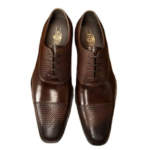 Chaussures en cuir véritable pour hommes, de haute qualité, tendance, décontractées, antidérapantes, respirantes, légères, à semelle épaisse - Product Image 1