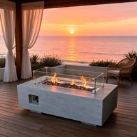 Brasero de jardin pour les soirées barbecue en famille, les fêtes sur la terrasse, les rassemblements dans la cour, la terrasse, le jardin, la pelouse, foyer extérieur