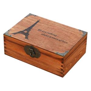 Juego de Cajas de Almacenamiento de Madera Retro con Cerradura, Caja Rectangular para Joyas, para Uso en el Hogar o Escritorio - Product Image 5
