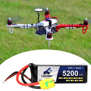 Looybat rechargeable li po battery 22.2V 5200mAh 6S 50C rc lithium battery for airplane drone models