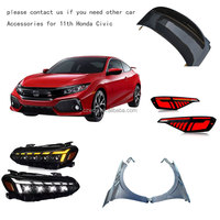 Lèvre de pare-chocs avant d'origine pour Honda Civic 2025 – Accessoire extérieur neuf en plastique compatible avec les modèles 21 et 24