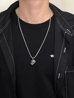 Mode Vintage En Acier Inoxydable Projection Personnalisée Caméra Cachée Pendentif Collier Pour Couple Saint Valentin Cadeau