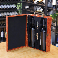 Caja de Regalo de Vino de Madera de Lujo Personalizada, Cajas de Vino de Madera Dobles para Licores, Vino y Champán, Cierre Magnético, Plegable