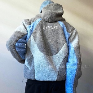Custom logo Design Outdoor Oversized Cut and Sew Sherpa Fleece Hoodie Warm <b>Zip</b> <b>up</b> Sherpa Jacket - Product Image 1