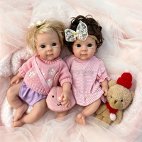Mini poupées Reborn de 12 pouces, poupée bébé en silicone artificiel, détails faits à la main, cadeau parfait pour les passionnés de poupées