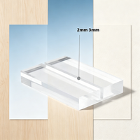 Supports de Présentation en Acrylique Transparent Premium pour Panneaux d'Identification de Bureau et Menus – Supports de Cartes de Visite et Porte-Menus en Acrylique – Plusieurs Tailles Disponibles