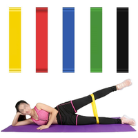 Logo personnalisé Équipement de fitness yoga Boucles d'exercice Bandes élastiques Ensembles de bandes de résistance pour l'entraînement