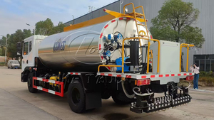 รถบรรทุกพ่นยางมะตอยร้อนแบบ 4x2 DF ขนาด 10000 ลิตร พร้อมฉนวนกันความร้อนสำหรับจ่ายยางมะตอยเหลว - Product Image 3