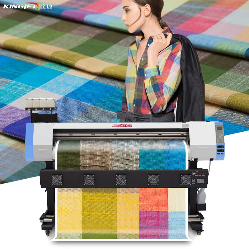 China industrial digital direct inkjet textile fabric large format dye sublimation plotter printer printing machine