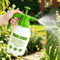 Pulverizador de Jardín Manual de Plástico Duradero con Boquilla de Latón Ajustable y Logotipo Personalizado, Rociador de Chorro y Niebla, 2 Litros, Venta al por Mayor