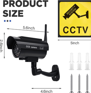 <span class=keywords><strong>Caméra</strong></span> de sécurité factice solaire de haute qualité avec LED rouge clignotante pour <span class=keywords><strong>extérieur</strong></span> et intérieur, type balle, pour vidéosurveillance - Product Image 4