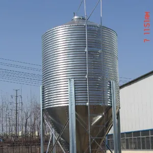 Venta caliente 3T Silos de grano de alimentación de aves de corral de acero de tamaño pequeño Nuevo para granjas y plantas de fabricación