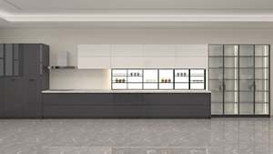 <b>Kitchen</b> <b>Cabinet</b> Designs Modern White with Plywood and MDF Construction Multifunctional Space for Stylish Home - Product Image 2