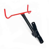 Support mural pour vélo RHETECH BH102, support double pour vélo, crochets en caoutchouc épais, support de vélo rabattable, système de rangement OEM
