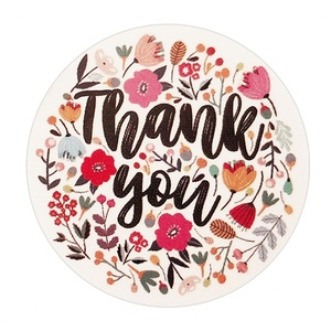 Thank You for Your Patronage Stickers <b>Blue</b> Color Sheet Custom Design Stickers Kraft <b>Paper</b> <b>Roll</b> - Product Image 6