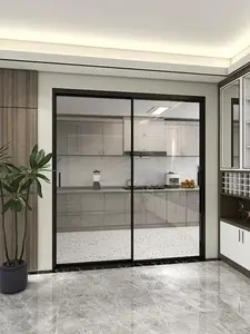 ประตูกระจกอลูมิเนียม Zcsung สำหรับระเบียง ป้องกันพายุเฮอริเคน ปิดผนึกแน่น แบบยกขึ้น-ลง และแบบเลื่อนคงที่ - Product Image 3